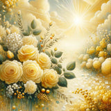 Yellow Thank You Roses — Diamond Painting Kit design