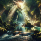 The Forest Lagoon — Diamond Painting Kit design