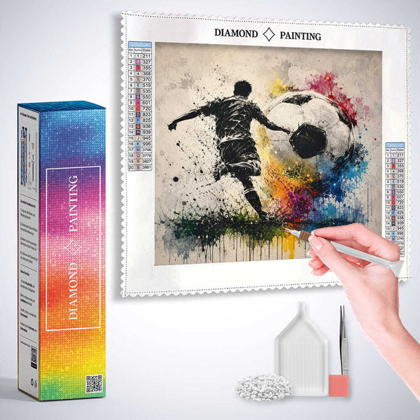 The Energy of the Game — Diamond Painting Kit, product view 3