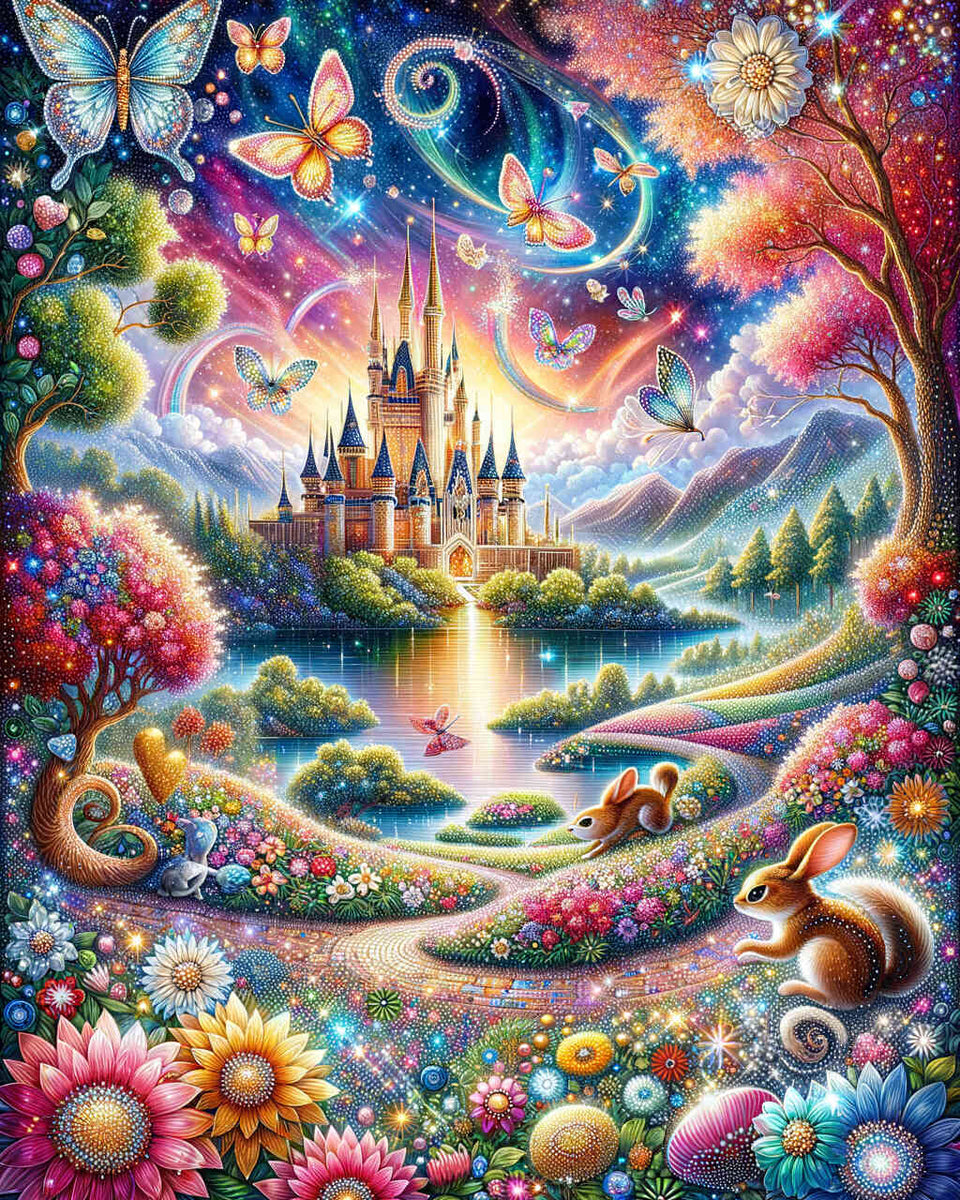 Bunny chipmunk — Diamond Painting Kit design