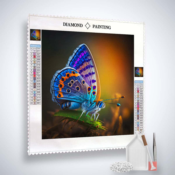 Butterfly Purple — AB Diamond Painting Kit, product view 2