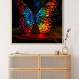 Butterfly frontal at night — AB Diamond Painting Kit, product view 3