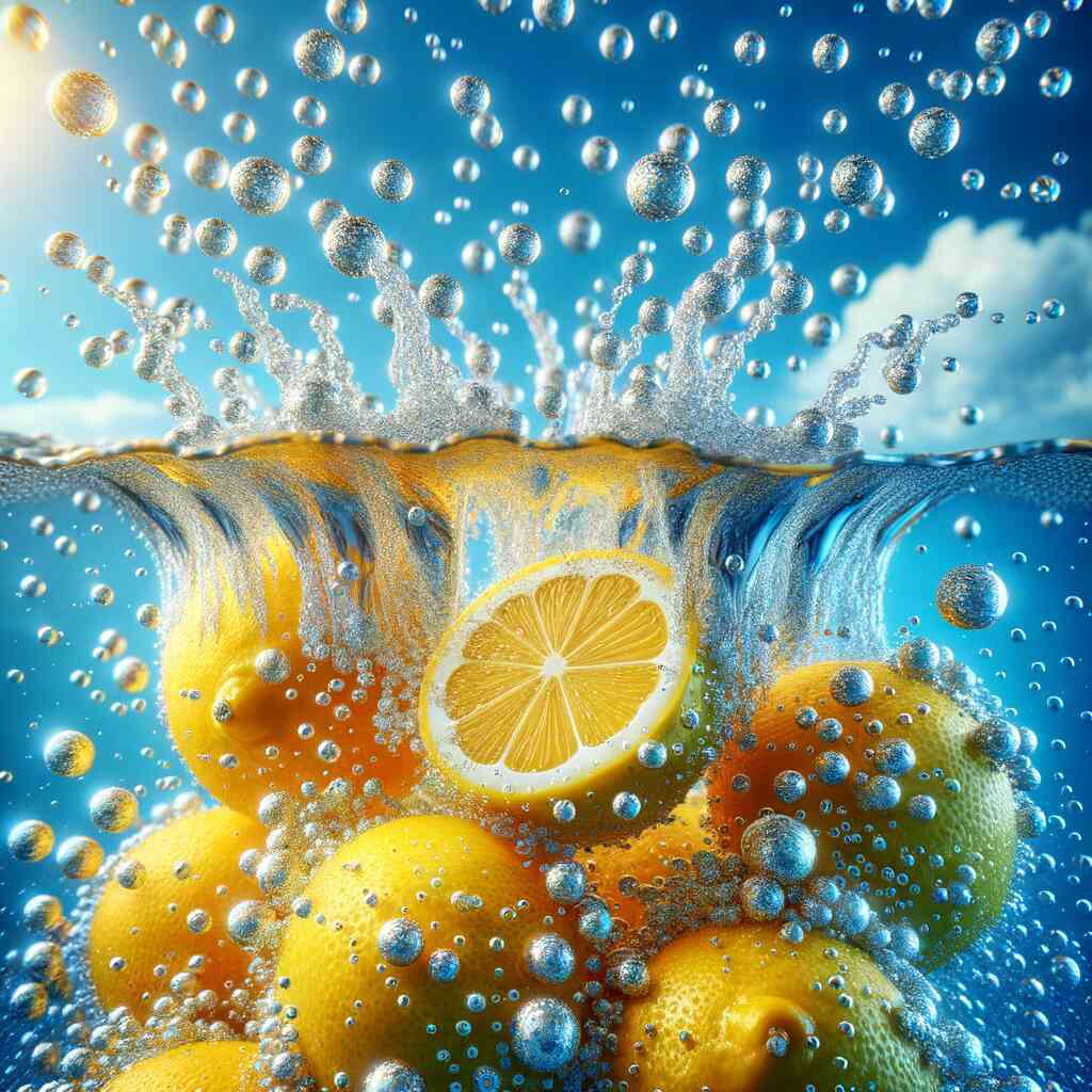Lemons in the water — Diamond Painting Kit design