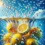 Lemons in the water — Diamond Painting Kit design