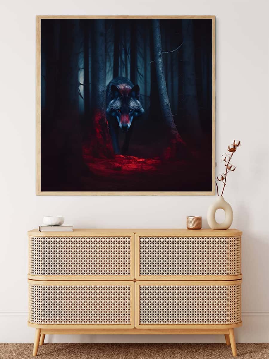 Dangerous Wolf — Diamond Painting Kit, product view 3