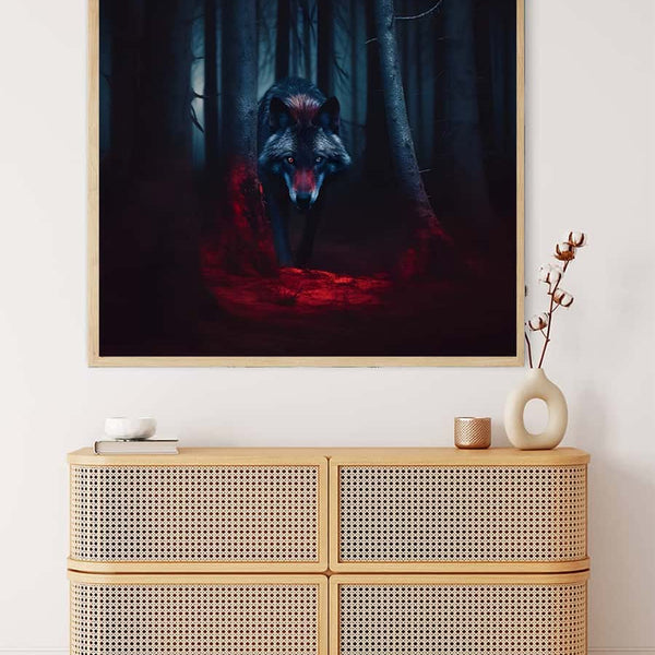 Dangerous Wolf — Diamond Painting Kit, product view 3