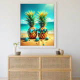 Pineapple with sunglasses — Diamond Painting Kit, product view 2