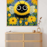 Little Bee in the Sunshine Garden — Diamond Painting Kit, product view 2