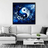 Yin and Yang Flower — Diamond Painting Kit, product view 2