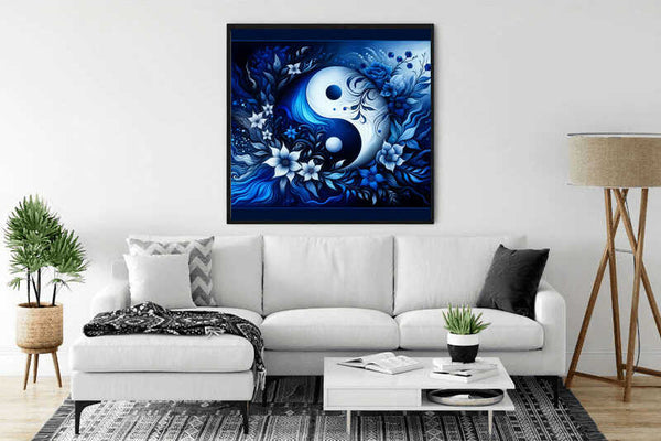 Yin and Yang Flower — Diamond Painting Kit, product view 2