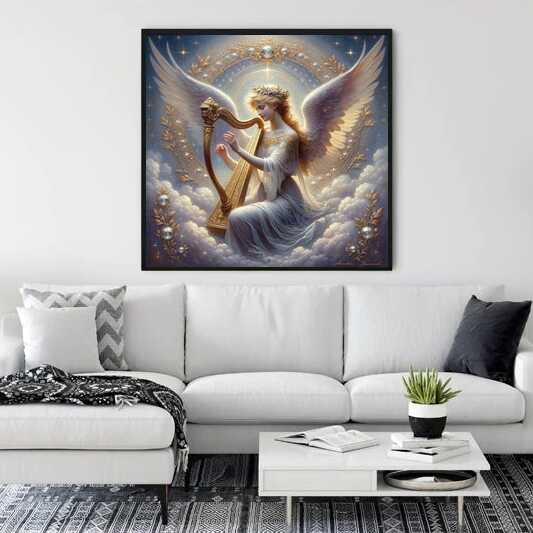 Angel with Harve — Diamond Painting Kit, product view 2