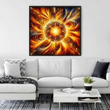 Mosaic Sun — Diamond Painting Kit, product view 2
