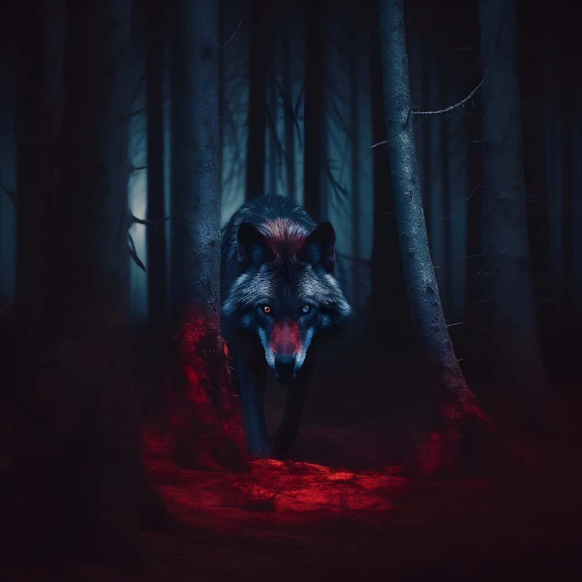 Dangerous Wolf — Diamond Painting Kit design