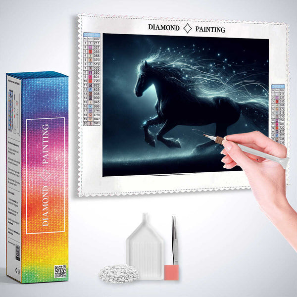 Horse of the Night — Diamond Painting Kit, product view 3