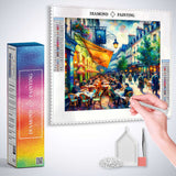Evening whispers on the terrace — Diamond Painting Kit, product view 3