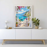 Mediterranean Morning Terrace — Diamond Painting Kit, product view 2