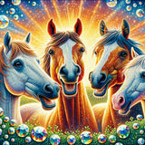 Horse Friends — Diamond Painting Kit design