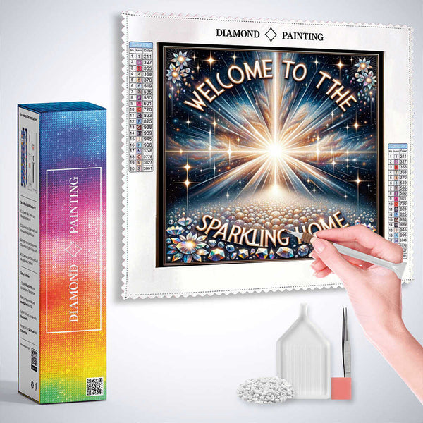 Welcome to Our Home — Diamond Painting Kit, product view 3