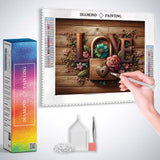 Love in Wood Tones — Diamond Painting Kit, product view 3