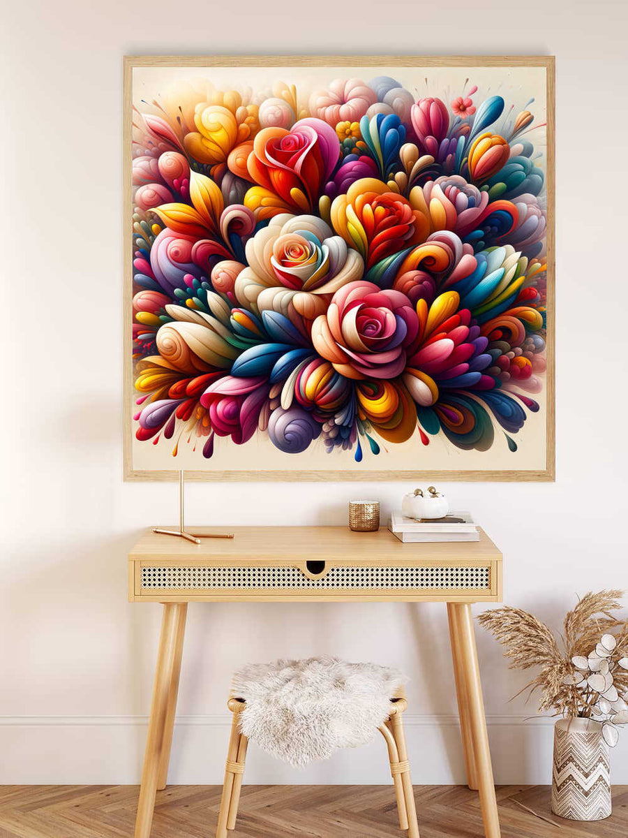 A World of Flowers and Color — Diamond Painting Kit, product view 2