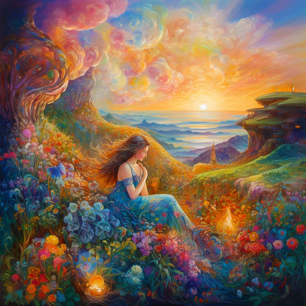 Dreamy beauty in the countryside — Diamond Painting Kit design