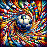 Soccer World — Diamond Painting Kit design