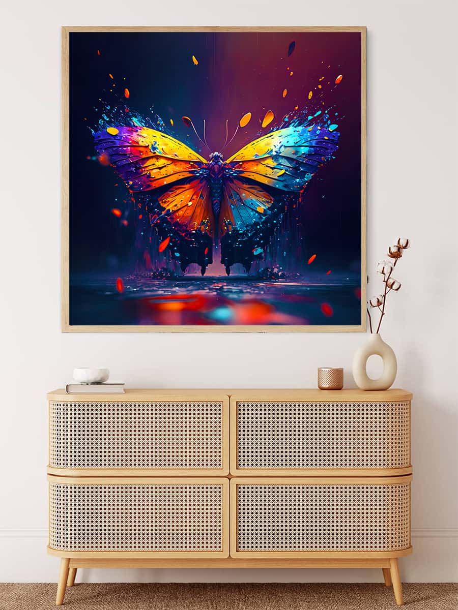 Butterfly Colorful — AB Diamond Painting Kit, product view 3
