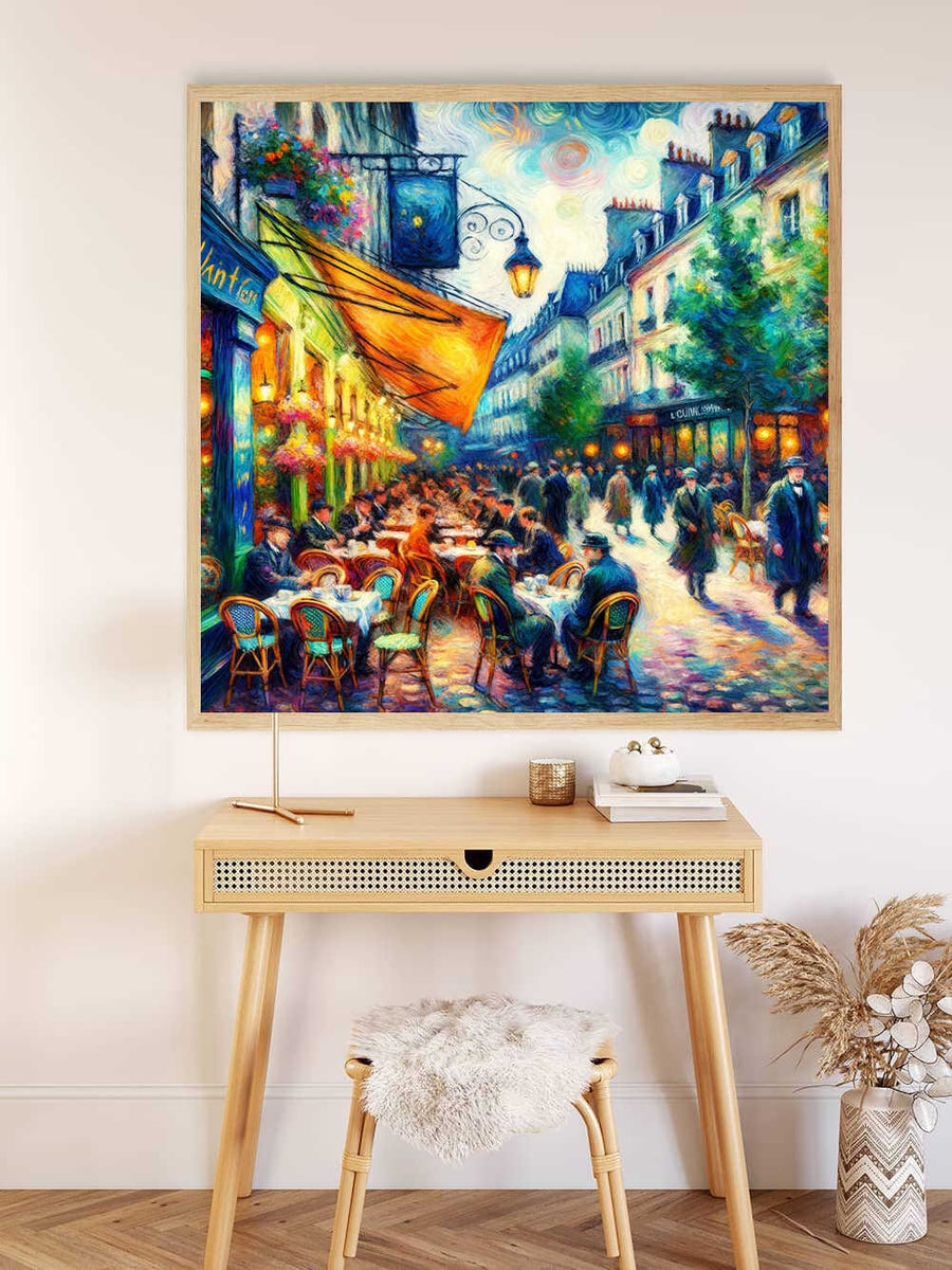 Evening whispers on the terrace — Diamond Painting Kit, product view 2