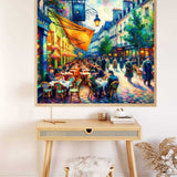 Evening whispers on the terrace — Diamond Painting Kit, product view 2