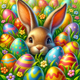 Hidden Easter Bunny — Diamond Painting Kit design