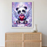 Panda pendant with heart — Diamond Painting Kit, product view 2