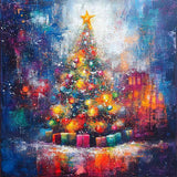 Abstract Festive Sparkle — Diamond Painting Kit design
