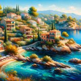Mediterranean Whisper — Diamond Painting Kit design