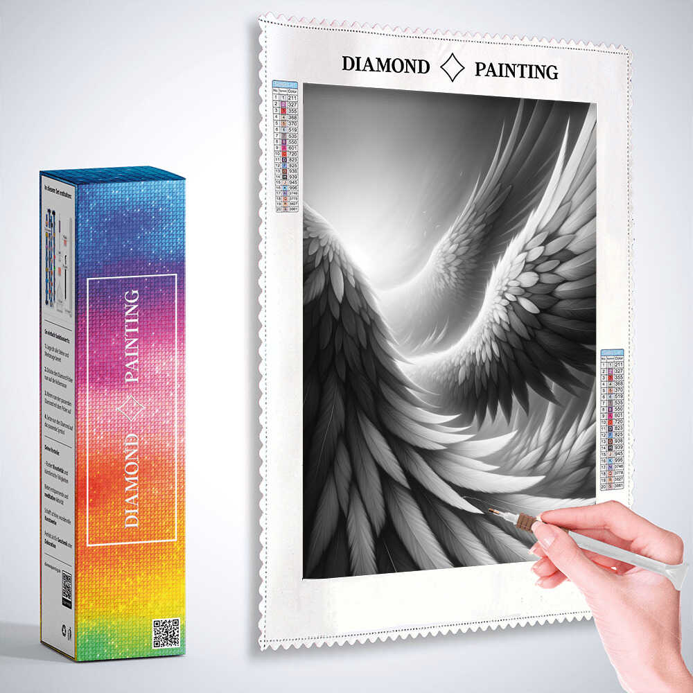 Angel wings — Diamond Painting Kit, product view 3