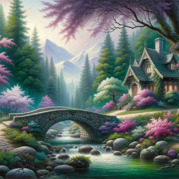 Romantic forest excursion — Diamond Painting Kit design