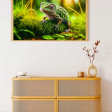 Chameleon in green — Diamond Painting Kit, product view 4