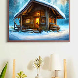 Winter Cottage — Diamond Painting Kit, product view 4