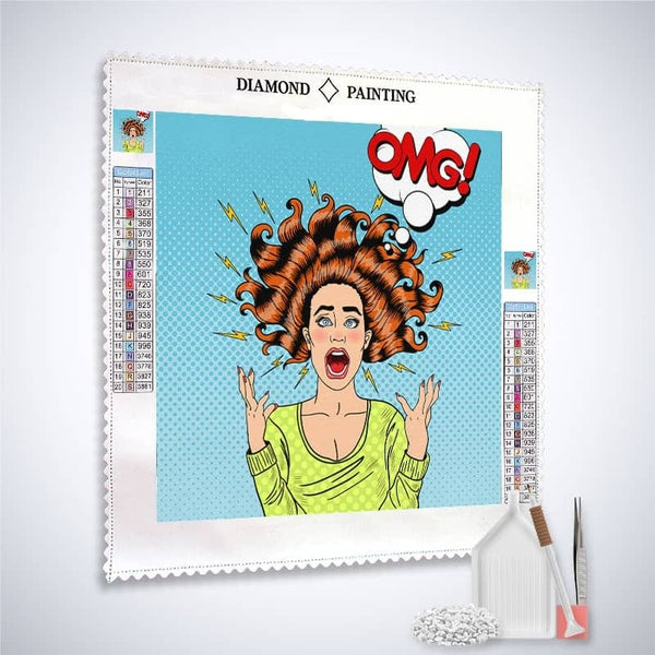 The Scream — Diamond Painting Kit, product view 2
