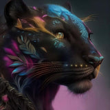 Panther Portrait — Diamond Painting Kit design