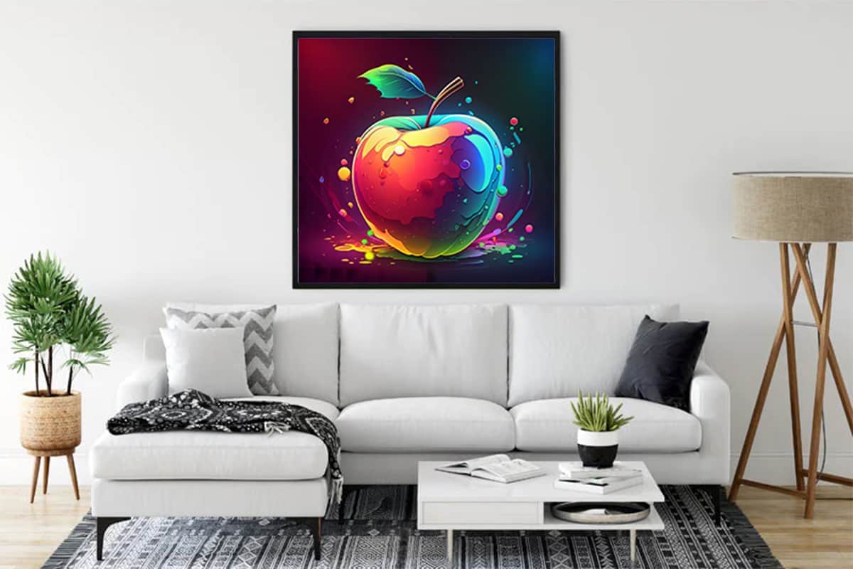 Apple, Splash — Diamond Painting Kit, product view 3