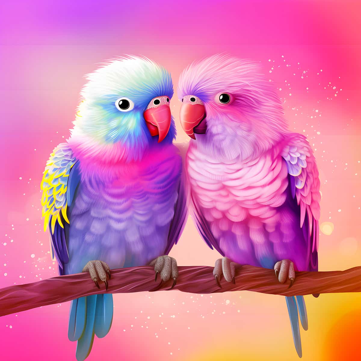 Lovebirds — AB Diamond Painting Kit design