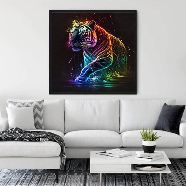 Neon Tiger — Diamond Painting Kit, product view 3