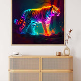 Brightly colored tiger — AB Diamond Painting Kit, product view 3