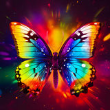 Rainbow Butterfly — AB Diamond Painting Kit design