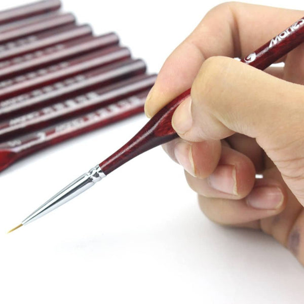 Ergonomic Detail Paintbrushes, Set of 9 — Craft Accessory, product view 2