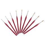Ergonomic Detail Paintbrushes, Set of 9 — Craft Accessory design