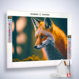 Fox portrait — Diamond Painting Kit, product view 2