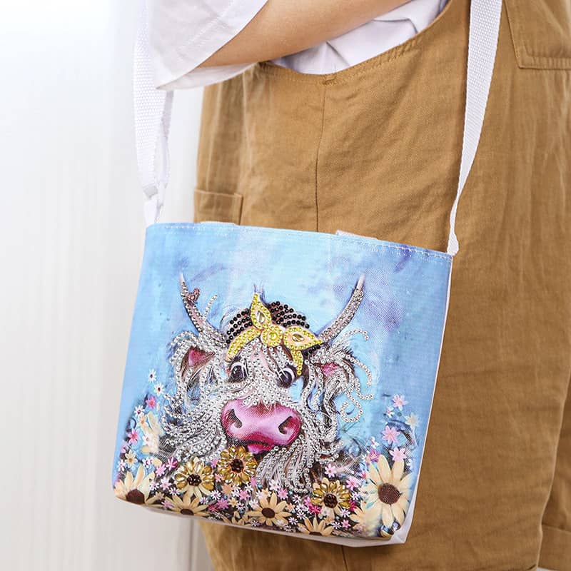 Water buffalo — Diamond Painting Shoulder Bag Kit, product view 2