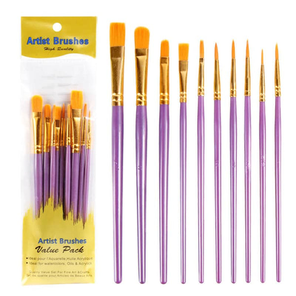 Artist Paintbrushes, Set of 10 — Craft Accessory, product view 11