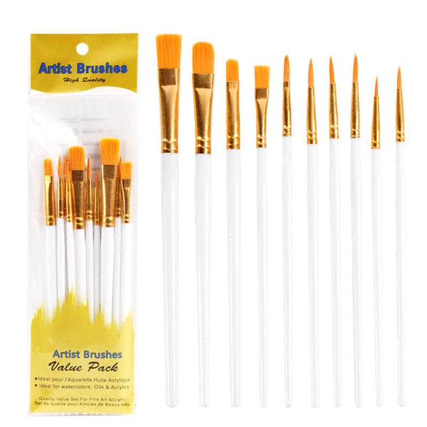 Artist Paintbrushes, Set of 10 — Craft Accessory, product view 10
